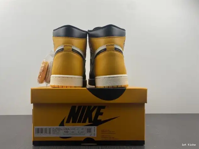 1st Kicks Jordan 555088-711 1 OG Yellow High Air Toe 0526